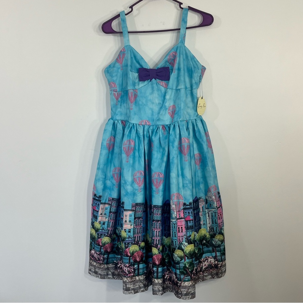 NWT Misty Blue Parisian Lindy Bop Dress